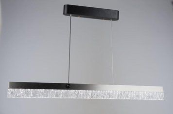 Люстра підвісна світлодіодна VALESO YH1362/80W, LED 40W, лінійна, Чорний+Сірий 3008661454 фото